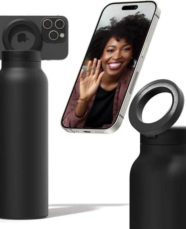 Magnetic Phone Mount Insulated Sports Water Bottle 7
