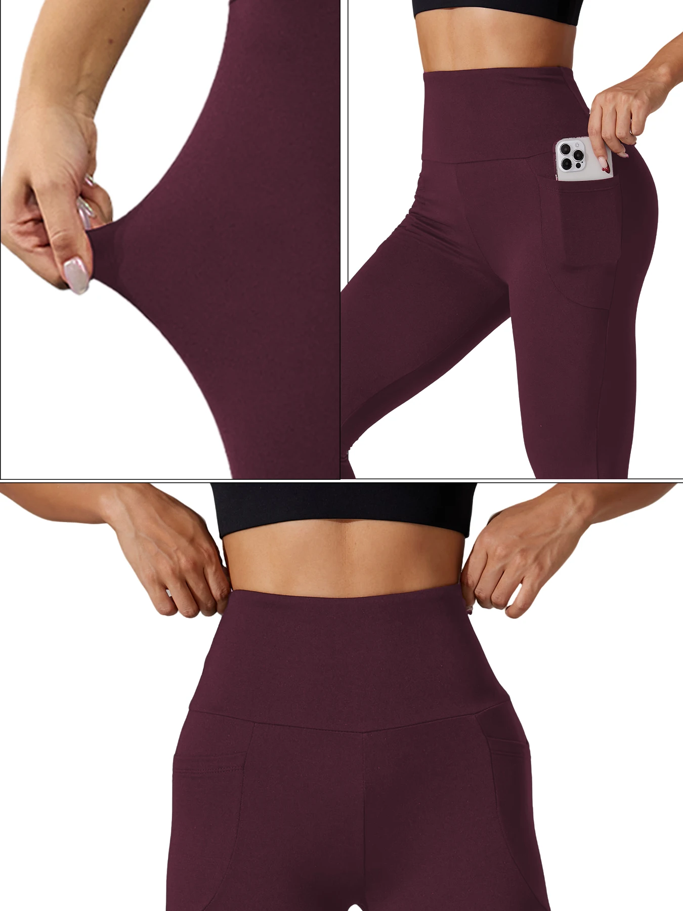 Leggings de sport taille haute avec poches latérales 4