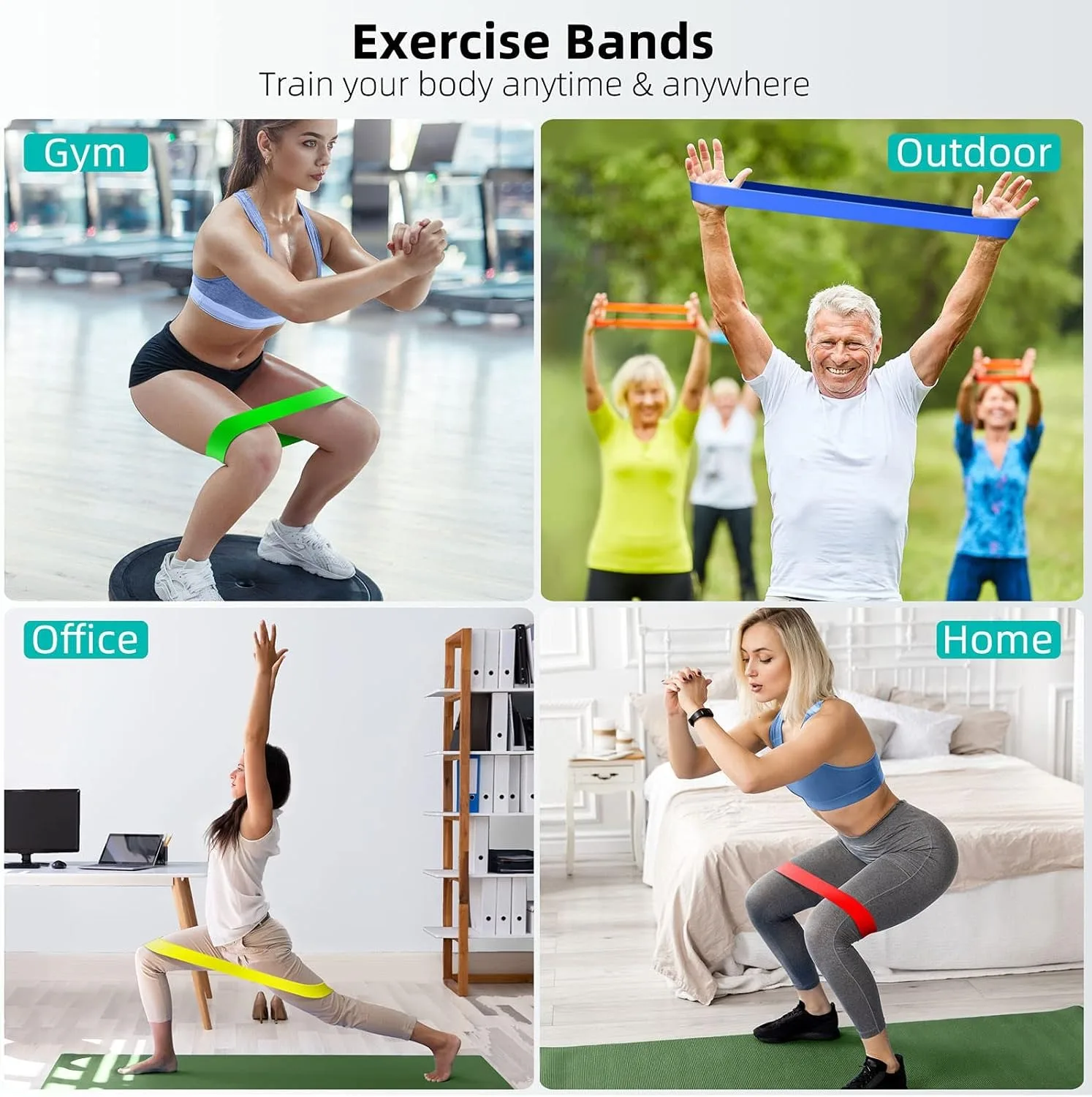 5-Piece Resistance Bands Set for Fitness & Strength Training 6